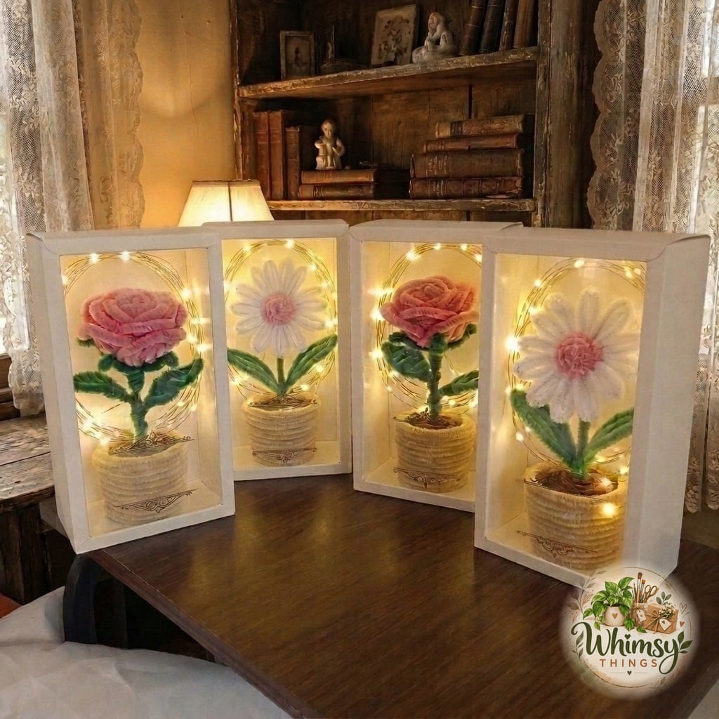 Glowing Bloom Shadow Box