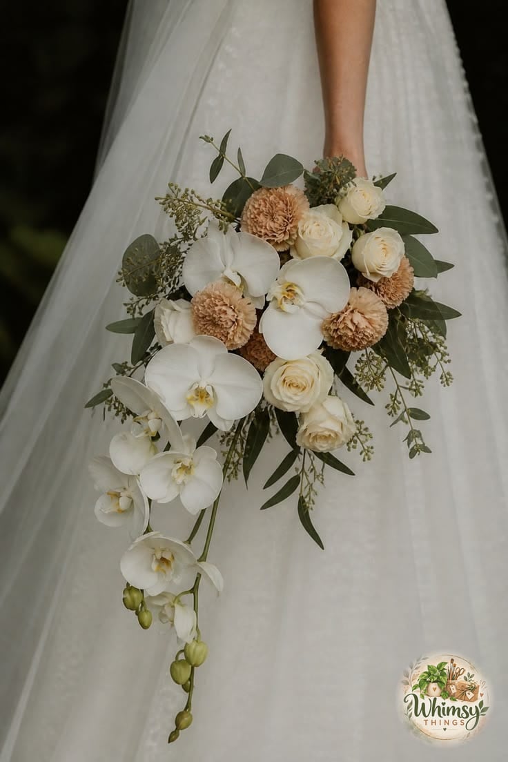 Ivory Orchid Cascade