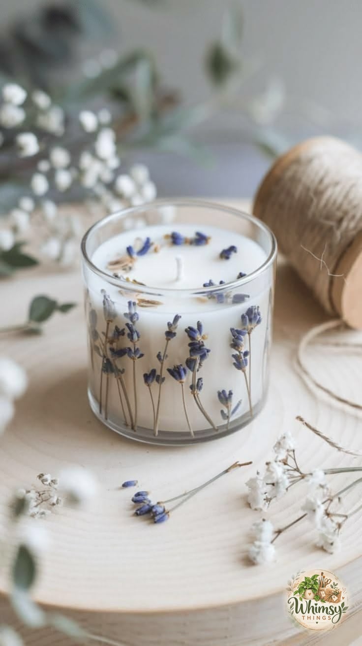 Lavender Sprig Candle