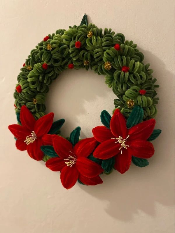Poinsettia Wreath
