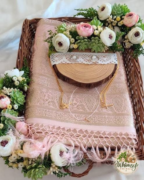 Succulent Garden Wicker Tray